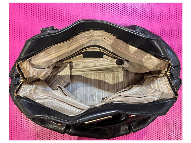 Borsa a mano in pelle nera Gianfranco Ferré Nero - vista 7