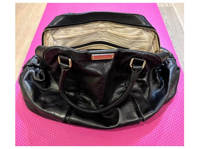 Borsa a mano in pelle nera Gianfranco Ferré Nero - vista 9