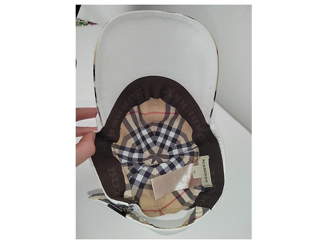 Casquette Burberry Enfant en Coton Blanc - vue 4