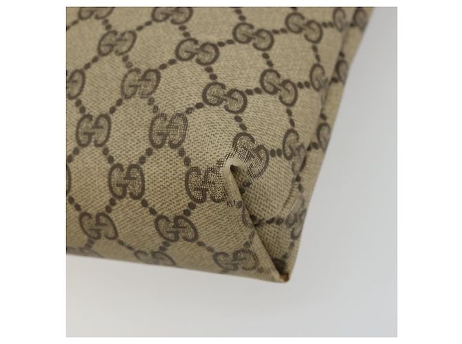 Borsa Tote GUCCI GG Supreme Web Sherry Line PVC Beige Rosso Verde Auth 177505 - vista 8