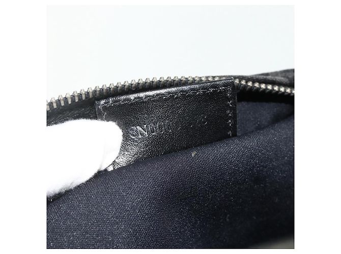 Borsa a mano FENDI Zucchino Canvas Nera Argento Auth 178108 Nero - vista 12