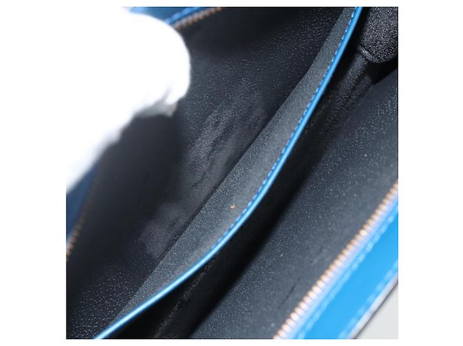 LOUIS VUITTON Epi Trousse Crete Pouch Blue M48405 LV Auth 171231 - vista 12