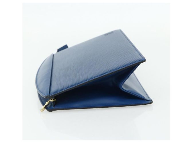 LOUIS VUITTON Epi Trousse Crete Pouch Blue M48405 LV Auth 171231 - vista 3