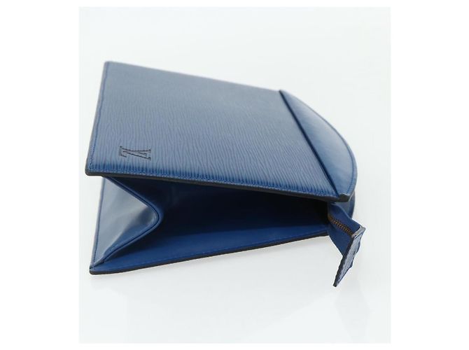 LOUIS VUITTON Epi Trousse Crete Pouch Blue M48405 LV Auth 171231 - vista 4