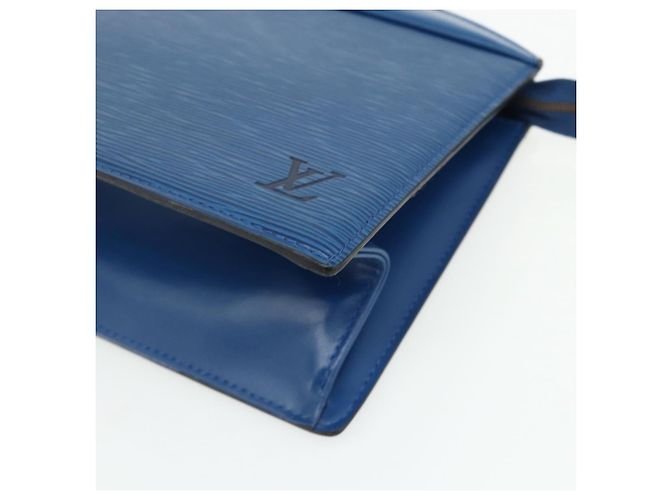 LOUIS VUITTON Epi Trousse Crete Pouch Blue M48405 LV Auth 171231 - vista 7