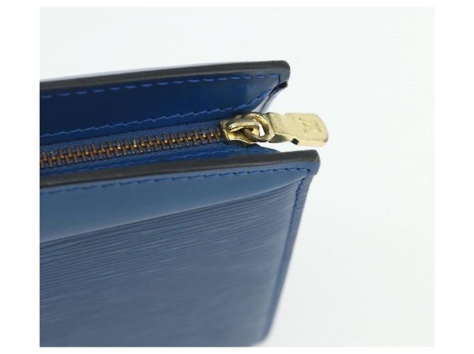 LOUIS VUITTON Epi Trousse Crete Pouch Blue M48405 LV Auth 171231 - vista 9