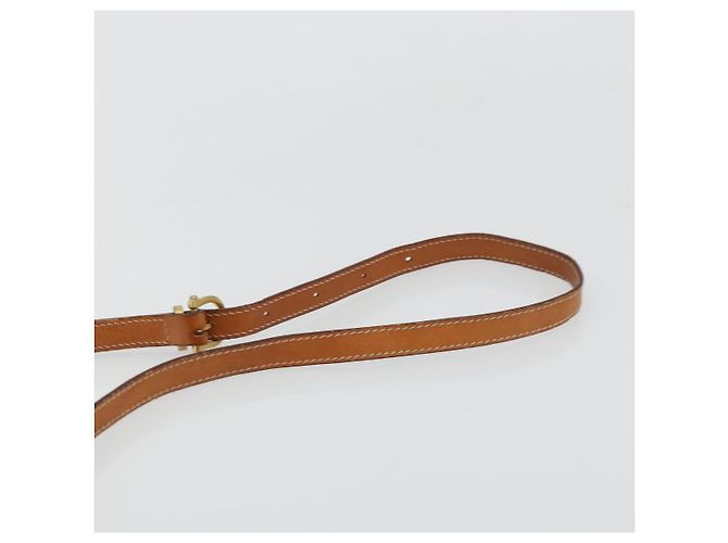 Céline Borsa a tracolla CELINE Macadam Canvas PVC Beige Oro Auth 171226 D'oro - vista 8