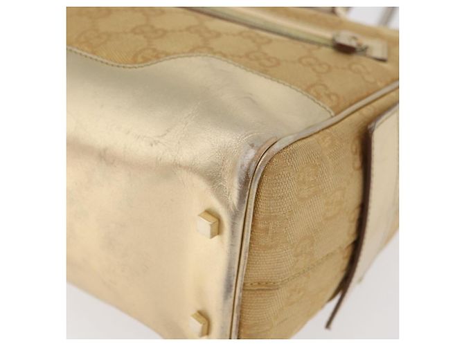 Borsa GUCCI GG Canvas Oro 002 1115 Auth 178250 D'oro - vista 14