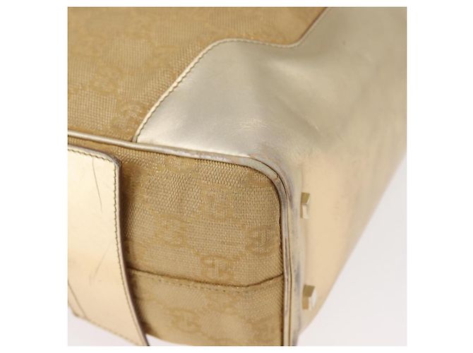 Borsa GUCCI GG Canvas Oro 002 1115 Auth 178250 D'oro - vista 15