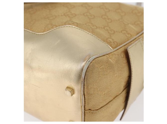 Borsa GUCCI GG Canvas Oro 002 1115 Auth 178250 D'oro - vista 16