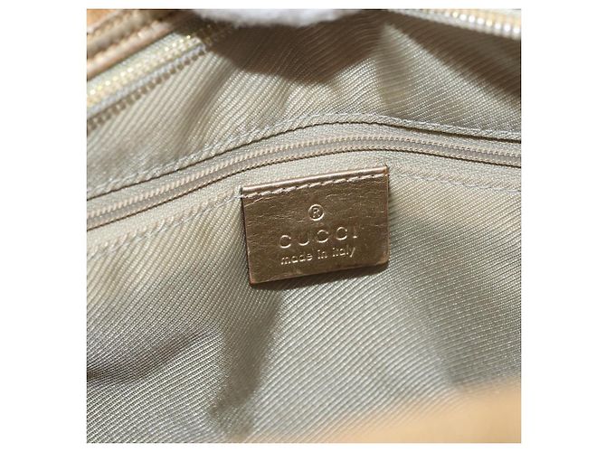 Borsa GUCCI GG Canvas Oro 002 1115 Auth 178250 D'oro - vista 18