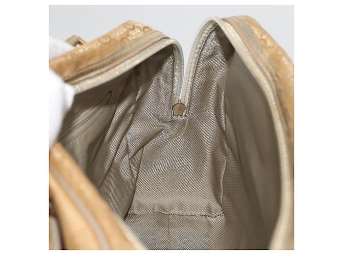 Borsa GUCCI GG Canvas Oro 002 1115 Auth 178250 D'oro - vista 19