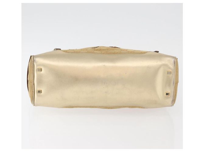 Borsa GUCCI GG Canvas Oro 002 1115 Auth 178250 D'oro - vista 5
