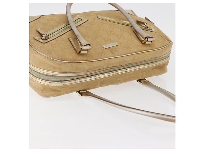 Borsa GUCCI GG Canvas Oro 002 1115 Auth 178250 D'oro - vista 6