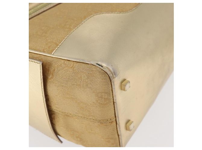 Borsa GUCCI GG Canvas Oro 002 1115 Auth 178250 D'oro - vista 9