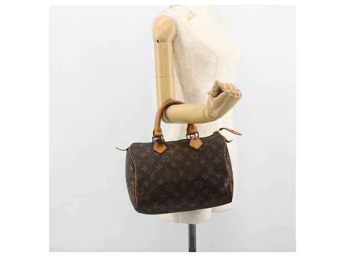 LOUIS VUITTON Bolso Monogram Speedy 25 M41528 LV Auth 175495A Monograma - vista 23