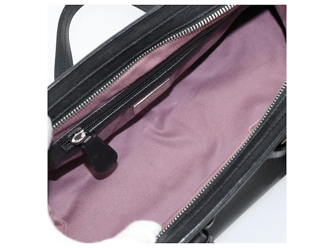 Borsa BALLY in pelle nera argento Auth 178121A Nero - vista 11