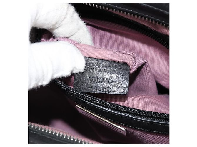 Borsa BALLY in pelle nera argento Auth 178121A Nero - vista 12