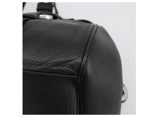 Borsa BALLY in pelle nera argento Auth 178121A Nero - vista 15
