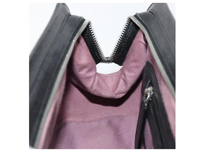 Borsa BALLY in pelle nera argento Auth 178121A Nero - vista 20
