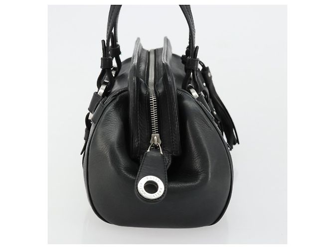 Borsa BALLY in pelle nera argento Auth 178121A Nero - vista 3