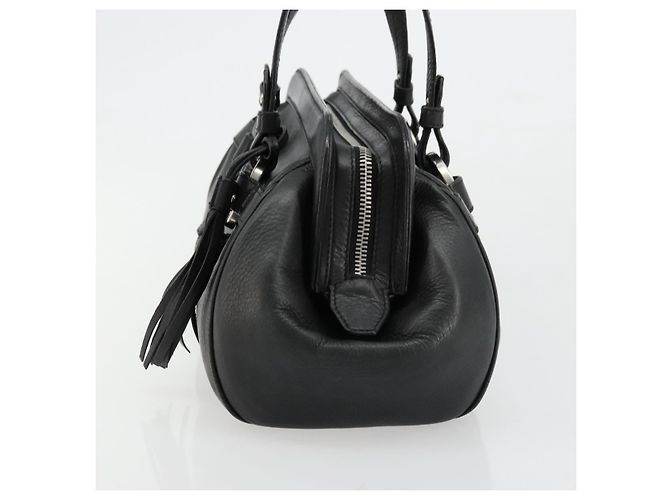 Borsa BALLY in pelle nera argento Auth 178121A Nero - vista 4