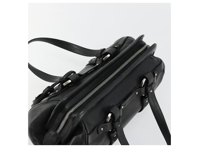 Borsa BALLY in pelle nera argento Auth 178121A Nero - vista 6