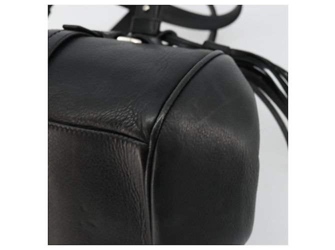 Borsa BALLY in pelle nera argento Auth 178121A Nero - vista 9