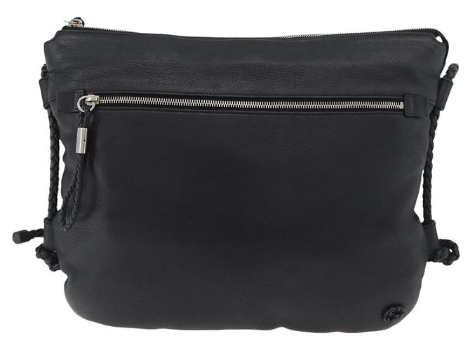 GUCCI Shoulder Bag Leather Black Silver 268244 Auth bs35022 Silvery - view 13