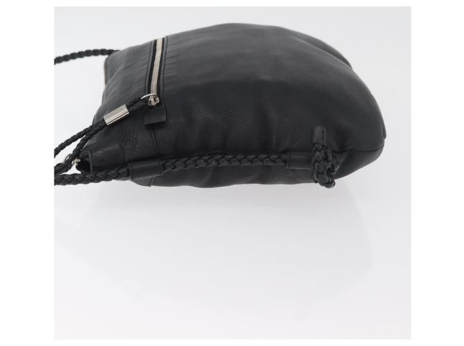 GUCCI Shoulder Bag Leather Black Silver 268244 Auth bs35022 Silvery - view 4