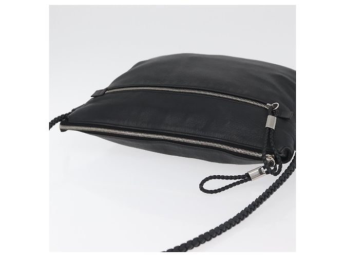 GUCCI Shoulder Bag Leather Black Silver 268244 Auth bs35022 Silvery - view 6