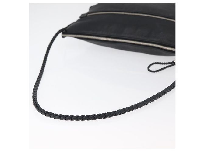 GUCCI Shoulder Bag Leather Black Silver 268244 Auth bs35022 Silvery - view 7