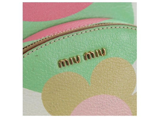 Miu Miu Backpack Leather Multicolor Gold Auth am11496V Multiple colors Golden - view 21
