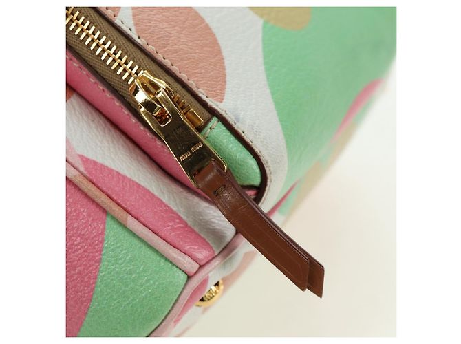Miu Miu Backpack Leather Multicolor Gold Auth am11496V Multiple colors Golden - view 22