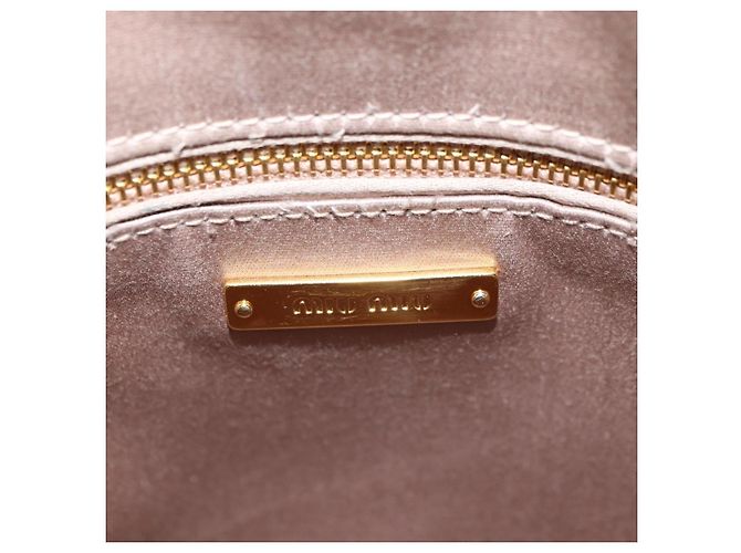 Miu Miu Backpack Leather Multicolor Gold Auth am11496V Multiple colors Golden - view 25