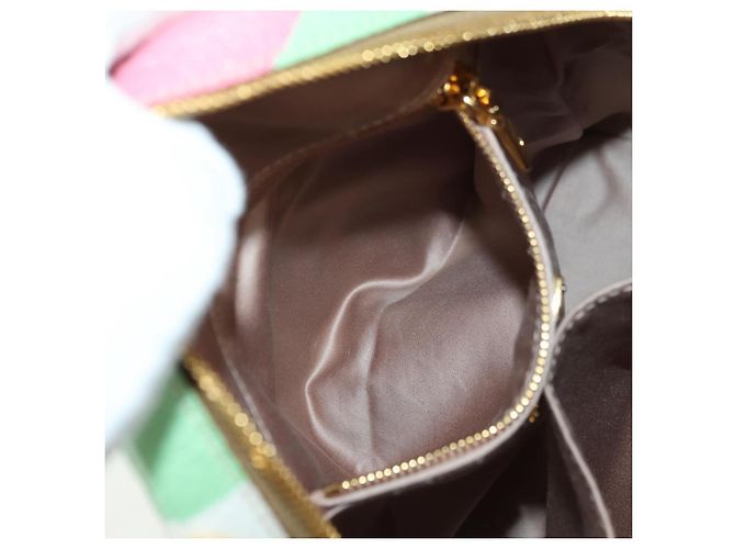 Miu Miu Backpack Leather Multicolor Gold Auth am11496V Multiple colors Golden - view 30
