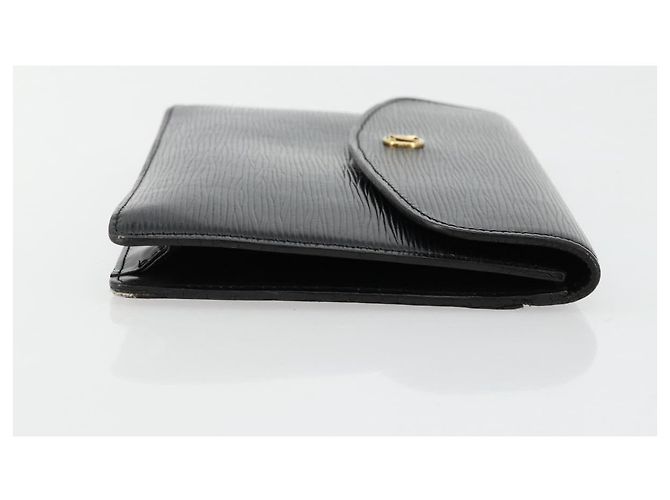 LOUIS VUITTON Epi Montaigne 23 Clutch Nero M52662 LV Auth 171232 - vista 3