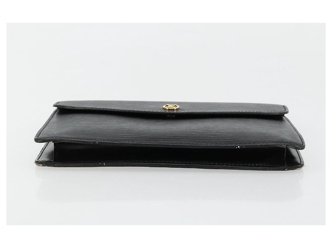 LOUIS VUITTON Epi Montaigne 23 Clutch Nero M52662 LV Auth 171232 - vista 6