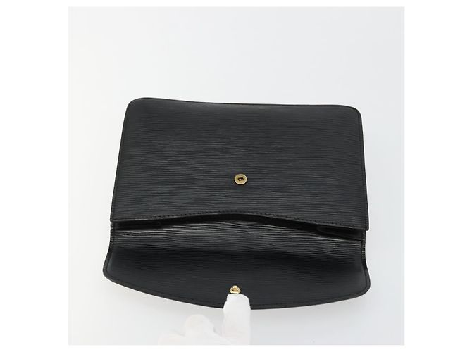 LOUIS VUITTON Epi Montaigne 23 Clutch Nero M52662 LV Auth 171232 - vista 8