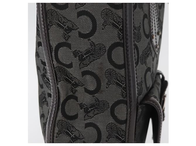 Céline CELINE C Sulky Tote Bag Canvas Grau Silber Auth ka4159 Braun - Ansicht 5