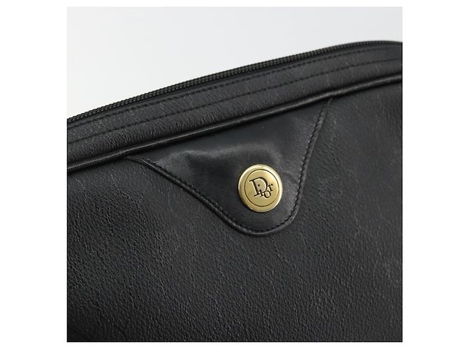 Borsa a tracolla Christian Dior Honeycomb Canvas PVC Nero Oro Auth 177040 D'oro - vista 17