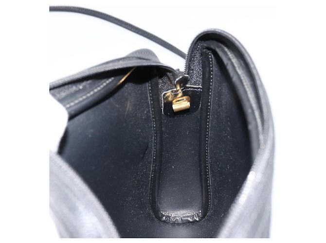 Borsa a tracolla Christian Dior Honeycomb Canvas PVC Nero Oro Auth 177040 D'oro - vista 18