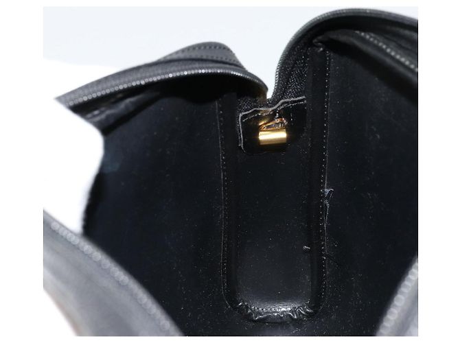 Borsa a tracolla Christian Dior Honeycomb Canvas PVC Nero Oro Auth 177040 D'oro - vista 19
