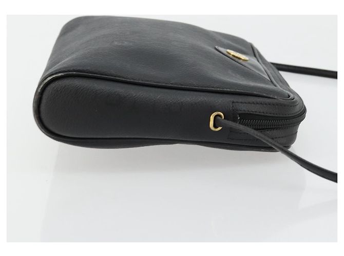 Borsa a tracolla Christian Dior Honeycomb Canvas PVC Nero Oro Auth 177040 D'oro - vista 3