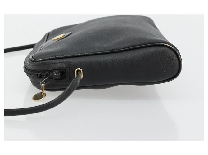 Borsa a tracolla Christian Dior Honeycomb Canvas PVC Nero Oro Auth 177040 D'oro - vista 4