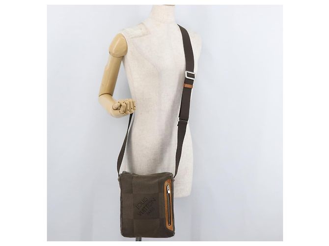 LOUIS VUITTON Borsa a spalla Damier Geant Sitadan PM Tail M93043 LV Auth 177228 - vista 22