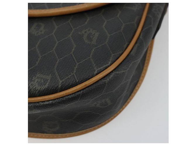 Borsa a tracolla Christian Dior in tela Honeycomb PVC Nero Oro Auth 178016 D'oro - vista 14