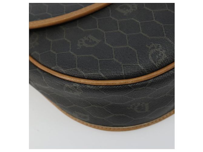 Borsa a tracolla Christian Dior in tela Honeycomb PVC Nero Oro Auth 178016 D'oro - vista 15