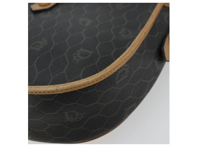 Borsa a tracolla Christian Dior in tela Honeycomb PVC Nero Oro Auth 178016 D'oro - vista 16