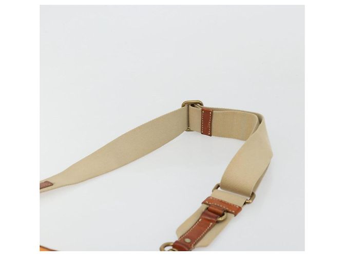 Borsa a Spalla Miu Miu Canvas Orange Gold Auth 177028A D'oro Arancione - vista 8